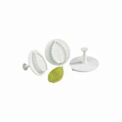 Coupon ⭐ 3 Découpoirs Petite Feuille de Rose à Poussoir 🌟