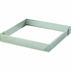 Les meilleures critiques de ???? Cadre à Tarte Carré Inox Perforé 12 cm H.2 cm ❤️
