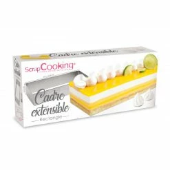 Vente flash ✔️ Cadre Pâtisserie Extensible Inox Rectangle Scrapcooking 😉