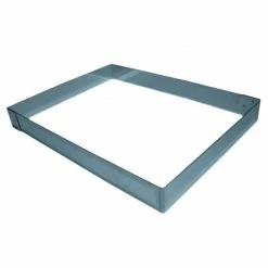Tout neuf 🎁 Cadre Pâtissier Rectangle Inox 37 x 27 cm H.3 cm 👍