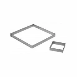 Sortie ❤️ Carré à tarte Inox 8 x 8 cm Mallard ⌛