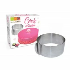Acheter ✔️ Cercle à Pâtisserie Extensible Inox Scrapcooking ✔️