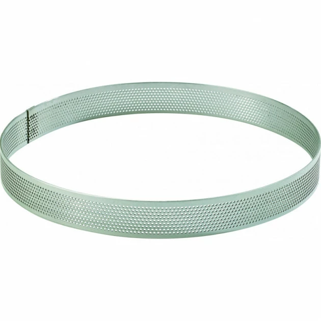 Sortie 🤩 Cercle à Tarte Inox Perforé Ø7 cm H.2 cm ❤️ 1 Sortie 🤩 Cercle à Tarte Inox Perforé Ø7 cm H.2 cm ❤️