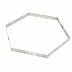 Grosses soldes ???? Cercle à Tarte Perforé Hexagone Ø28 cm De Buyer ????