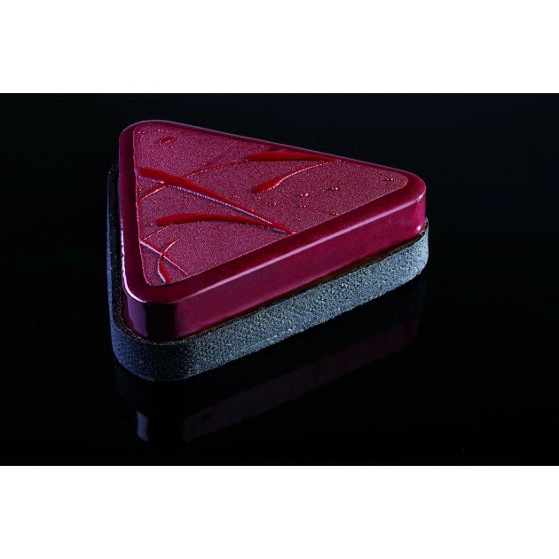 Nouveau ???? Cercle à Tarte Triangle Inox Micro-perforé 22 x 20 cm x H 2 cm Pavoni ???? 2 Nouveau ???? Cercle à Tarte Triangle Inox Micro-perforé 22 x 20 cm x H 2 cm Pavoni ???? – Image 2