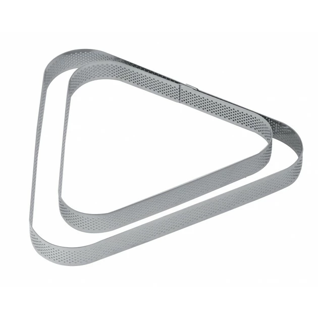 Nouveau ???? Cercle à Tarte Triangle Inox Micro-perforé 22 x 20 cm x H 2 cm Pavoni ???? 1 Nouveau ???? Cercle à Tarte Triangle Inox Micro-perforé 22 x 20 cm x H 2 cm Pavoni ????