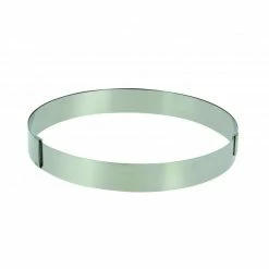 Promo ???? Cercle Pâtisserie Réglable Inox Ø18 à 36 cm H.3 cm De Buyer ????