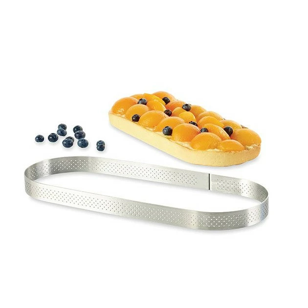 Cercle perforé forme Oblong 30 x 11 cm de L'école Valrhona par De Buyer Bon marché ???? Cercle perforé forme Oblong 30 x 11 cm de L'école Valrhona par De Buyer ✨ -Patisse Magasin cercle perfore forme oblong 30 x 11 cm de l ecole valrhona par de buyer 1