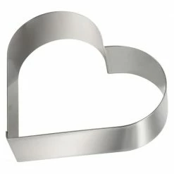 Sortie ❤️ Cercle à Pâtisserie Cœur Inox 27,5 cm H 4,5 cm Gobel ✨