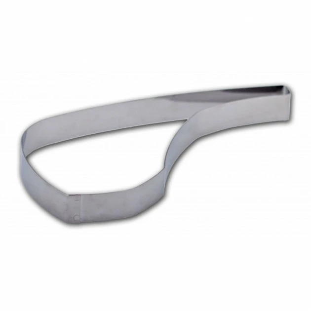 Cercle Inox Côte d'Agneau 10 x 5,5 cm x H 3 cm Gobel Tout neuf ???? Cercle Inox Côte d'Agneau 10 x 5,5 cm x H 3 cm Gobel ???? -Patisse Magasin cote d agneau 100 mm inox moule decoupoir gobel