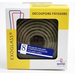 Remise 🌟 Découpoirs ronds unis pairs Exoglass (Boîte de 8) 👍
