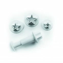 De gros 🎁 Emporte-Pièce avec Poussoir Étoile (x3) Ibili 🧨