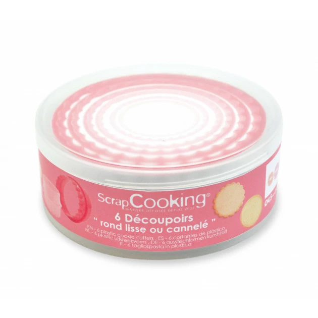 Emporte-Pièces Ronds Cannelés et Lisses (x6) Scrapcooking Nouveau ⭐ Emporte-Pièces Ronds Cannelés et Lisses (x6) Scrapcooking ???? -Patisse Magasin emporte pieces ronds canneles et lisses x6 scrapcooking