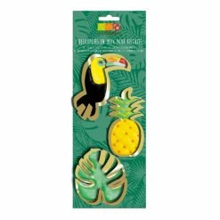 Meilleur prix 💯 Emporte-Pièces Toucan, Ananas, Feuille Tropicale Inox x3 Scrapcooking 🎁