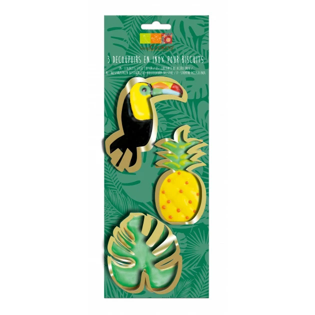 Emporte-Pièces Toucan, Ananas, Feuille Tropicale Inox x3 Scrapcooking Meilleur prix ???? Emporte-Pièces Toucan, Ananas, Feuille Tropicale Inox x3 Scrapcooking ???? -Patisse Magasin emporte pieces toucan ananas feuille tropicale inox x3 scrapcooking