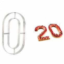 Acheter 🔥 Grand Emporte Pièce Inox Chiffre 0 32x18 cm ❤️