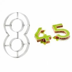 Budget 🛒 Grand Emporte Pièce Inox Chiffre 8 32x18 cm 👍