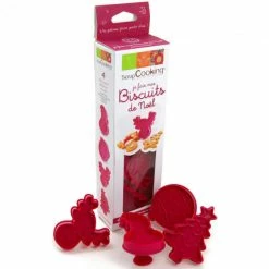 Meilleur prix ✔️ Kit 4 découpoirs à éjecteurs pour Biscuits Noël ✨