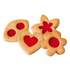 Sortie 🧨 Kit 4 découpoirs pour Biscuits à la confiture 🛒 -Patisse Magasin kit 4 decoupoirs pour biscuits a la confiture 2