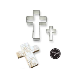 Vente flash 👍 Lot de 2 Emporte-Pièces Croix 4,5 et 10 cm PME 🤩