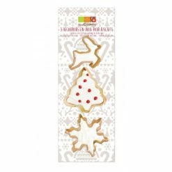Sortie ❤️ Lot Découpoirs Noël Inox Dorés x3 Scrapcooking 🥰