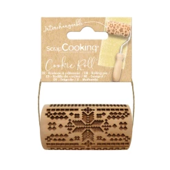 Acheter 🤩 Mini Rouleau à Pâtisserie Empreinte Point de Croix 7 cm Scrapcooking 🔔