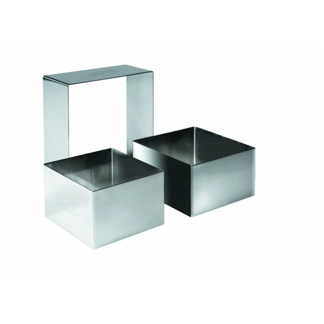 Nonnette Carré Inox 8 cm x H 4,5 cm Ibili De gros ???? Nonnette Carré Inox 8 cm x H 4,5 cm Ibili ???? -Patisse Magasin nonnette carre inox 8 cm x h 45 cm ibili