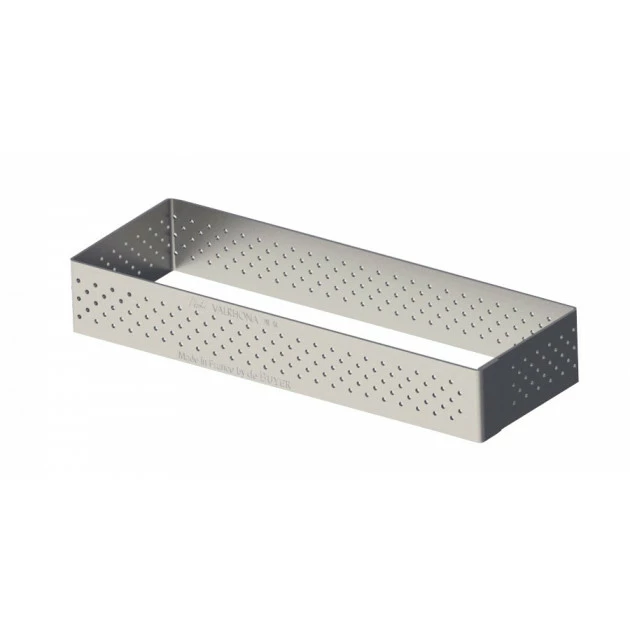 Rectangle perforé 12 x 4 cm de L'école Valrhona par De Buyer Sortie ✔️ Rectangle perforé 12 x 4 cm de L'école Valrhona par De Buyer ???? -Patisse Magasin rectangle perfore 12 x 4 cm de l ecole valrhona par de buyer
