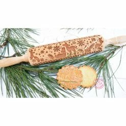 Nouveau ???? Rouleau à Pâtisserie Motif Noël Forêt Enchantée 39 cm Scrapcooking ???? -Patisse Magasin rouleau a patisserie motif noel foret enchantee 39 cm scrapcooking 3