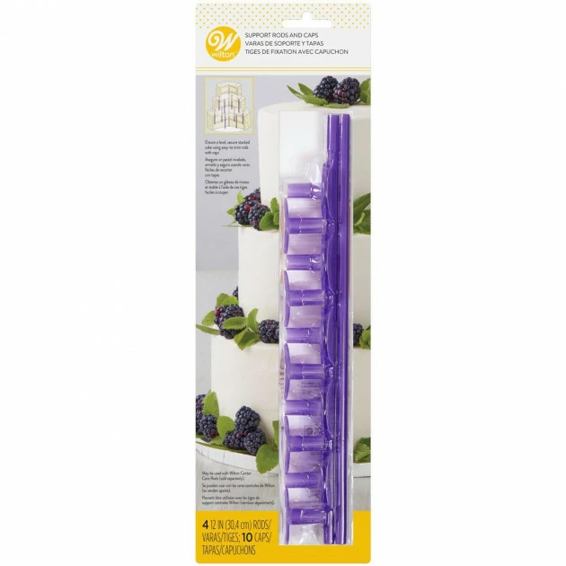 Meilleur prix ❤️ Tiges pour Pièce Montée (x4) et Capuchons (x10) Wilton ✨ 2 Meilleur prix ❤️ Tiges pour Pièce Montée (x4) et Capuchons (x10) Wilton ✨ – Image 2